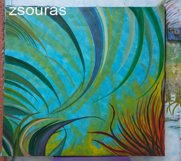 Thalia Oil on canvas 96 cm x 103 cm Zaqueline Souras