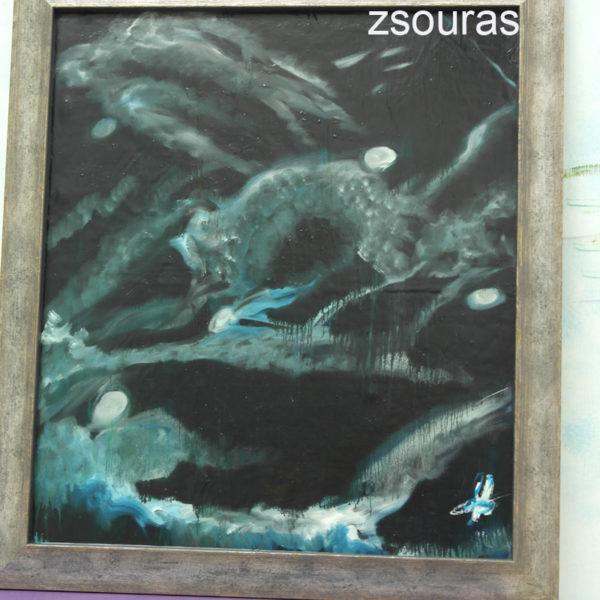 Blue Silver Fox oil on canvas 40 cm x 46 cm Zaqueline Souras